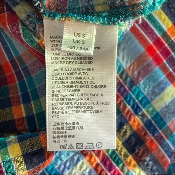 Urban Outfitters Oversized Bryce Plaid Longline Button Down Shirt Small - Picture 7 of 9